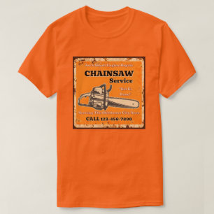 T-shirt Personnaliser le service de tronçonneuse Réparatio