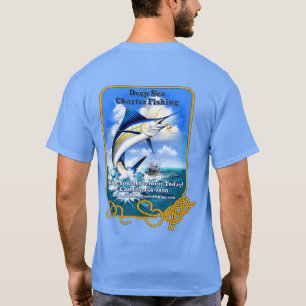 T-shirt Personnaliser l'entreprise de bateau de pêche spor