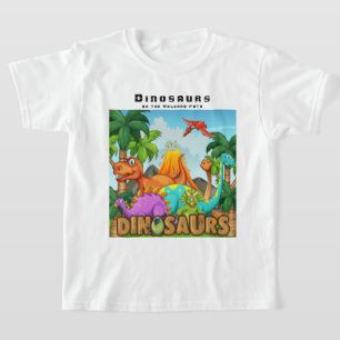T-shirt Personnaliser les dinosaures sur le chemin des vol