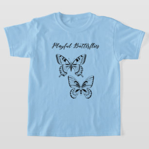 T-shirt Personnaliser les papillons joués sur Arrière - pl