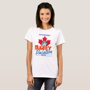 T-shirt Personnaliser les vacances de croisière en famille