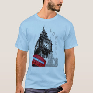 T-shirt Personnaliser Londres Big Ben Horloge Tour Westmin