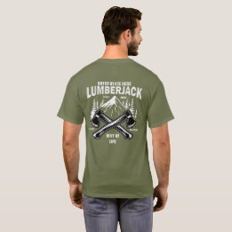 T-shirt Personnaliser Lumberjack Axes croisés Mode de vie