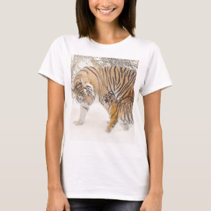 T-shirt Personnaliser moderne tendance Modèle de tigres é