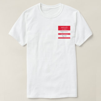 T-shirt Personnaliser mon nom et mes recommandations