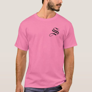 T-shirt Personnaliser Monogramme S Rose