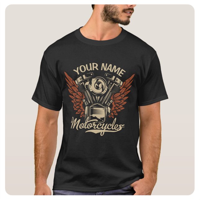T-shirt Personnaliser Motocyclettes Motocyclettes Garage (Créateur téléchargé)