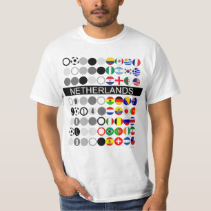 T-shirt Personnaliser Nom du pays World Soccer Flags T-Shi