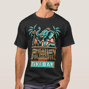 T-shirt Personnaliser Retro Elephant Tiki Bar