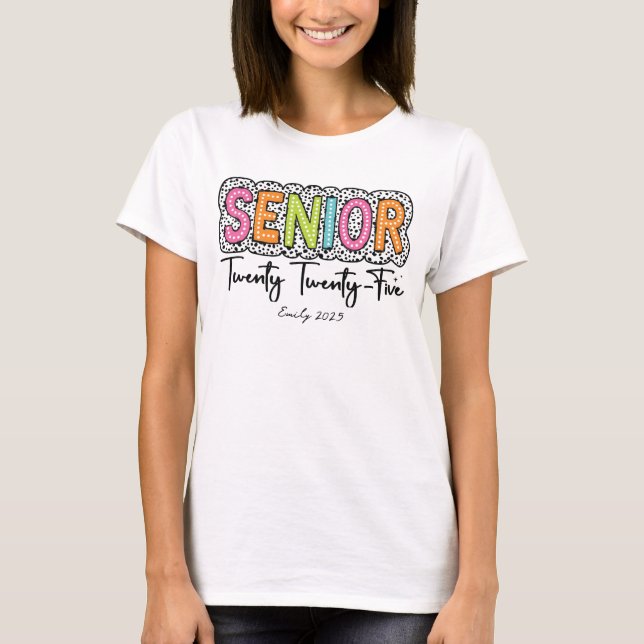 T-shirt Personnaliser Senior 2025 Dalminton Dog (Devant)