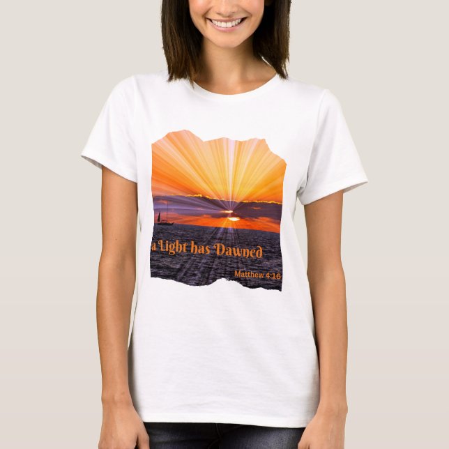 T-shirt Personnaliser une lumière qui s'est allumée (Devant)