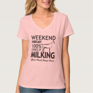 T-shirt PERSONNALISER Week-end Prévision Milking Oberhasli