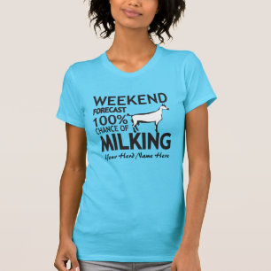 T-shirt PERSONNALISER Week-end Prévision Milking Oberhasli