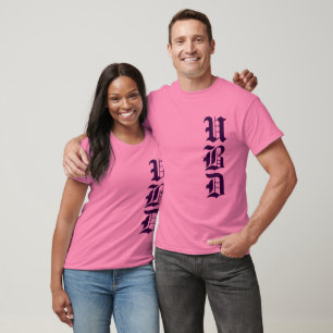 T-shirt Personnalisez avec vos 3 lettres Monogramme violet