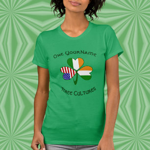 T-shirt Personnalisez Côte d'Ivoire Irlande USA Shamrock F