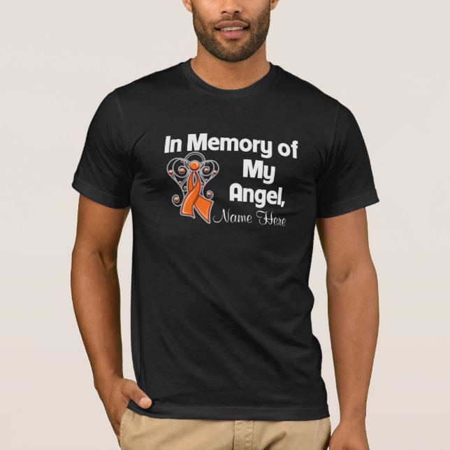 T-shirt Personnalisez dans la mémoire de ma leucémie (Devant)
