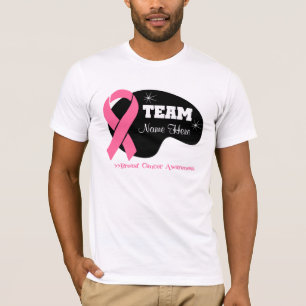 T-shirt Personnalisez le nom d'équipe - cancer du sein