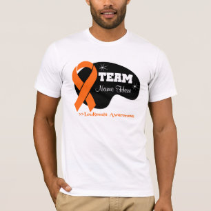 T-shirt Personnalisez le nom d'équipe - leucémie