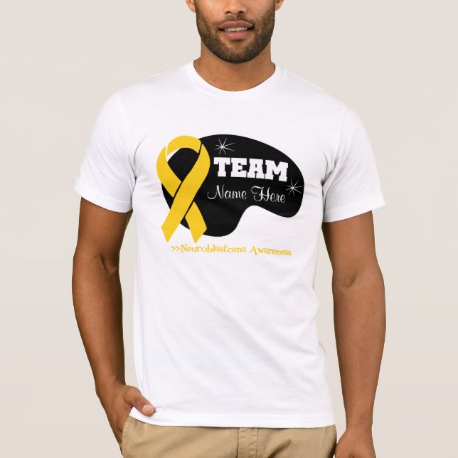 T-shirt Personnalisez le nom d'équipe - neuroblastome (Devant)
