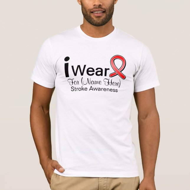 T-shirt Personnalisez-moi portent un ruban de conscience (Devant)