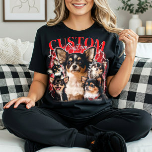 T-shirt PERSONNALISEZ Votre propre animal 90s bootleg vint