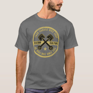 T-shirt Personnalisez votre texte Badges de magasin de vél