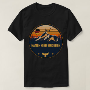 T-shirt Personnalisierter Ortsname Deutschland Runddesign