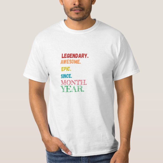 T-shirt Personnalité d'anniversaire (Devant)