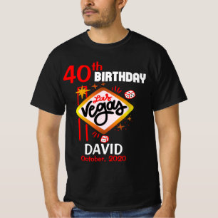 T-shirt Personnalité de la fête d'anniversaire de Las Ve