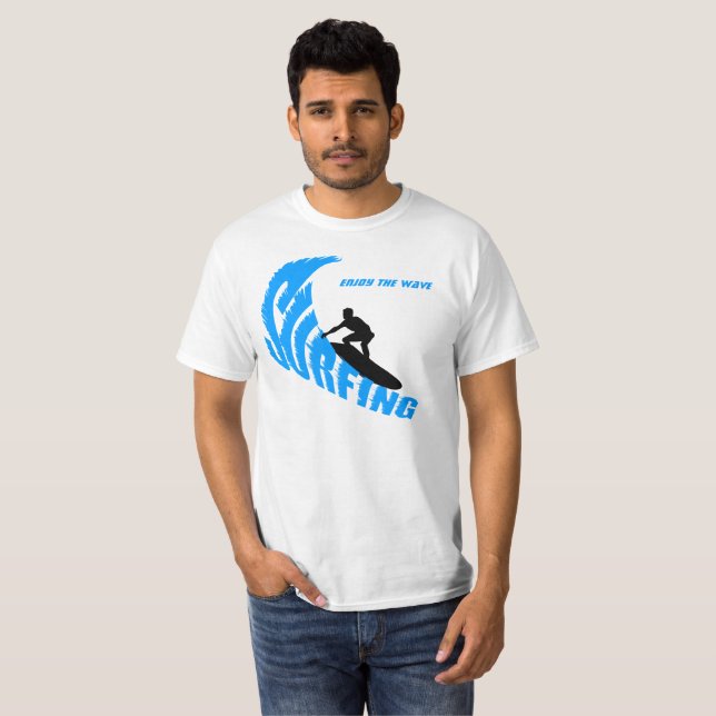 T-shirt Personnalité masculine du surf (Devant entier)
