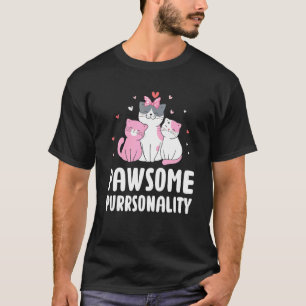 T-shirt Personnalité Mignonne de Chat  Pun de Chat Maman P