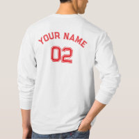 Personnalize Create Player nom Number Man Mens