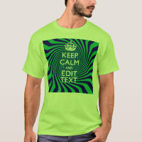 Personnalized Keep Calm Blue and Green with a Twis