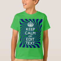 Personnalized Keep Calm Blue and Green with a Twis