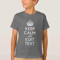 Personnalized KEEP CALM Your Text on Black Stripes
