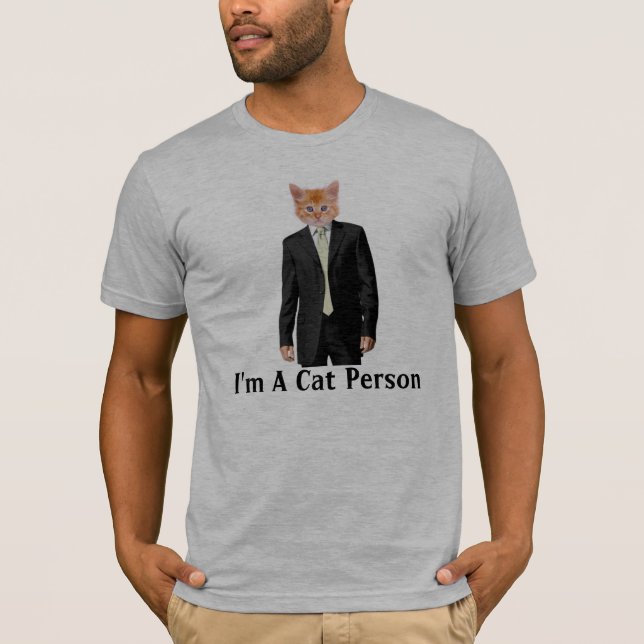 T-shirt personne de chat, je suis une personne de chat (Devant)