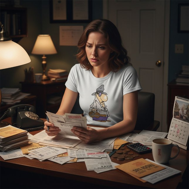 T-shirt personne de la dette du collecteur de fact (Créateur téléchargé)