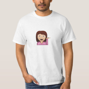 T-shirt Personne Emoji de bureau de renseignements