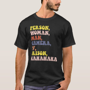 T-shirt Personne Femme Homme Appareil photo TV Prison Haha