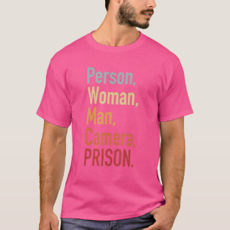 T-shirt Personne Femme Homme Caméra PRISON 13