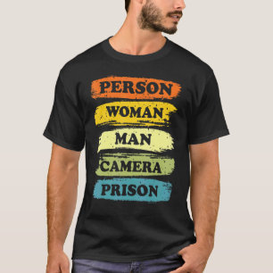 T-shirt Personne Femme Homme Caméra Prison 2022