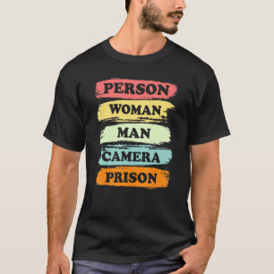 T-shirt Personne Femme Homme Caméra PRISON 2022
