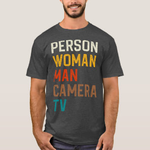 T-shirt Personne Femme Homme Caméra TV