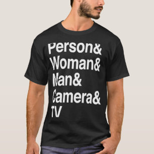 T-shirt Personne Femme Homme Caméra TV