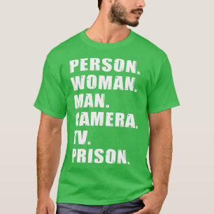 T-shirt Personne Femme Homme Caméra TV Prison - 2