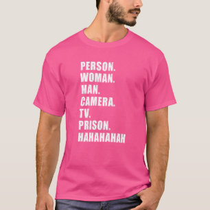 T-shirt Personne Femme Homme Caméra TV Prison Hahaha 4