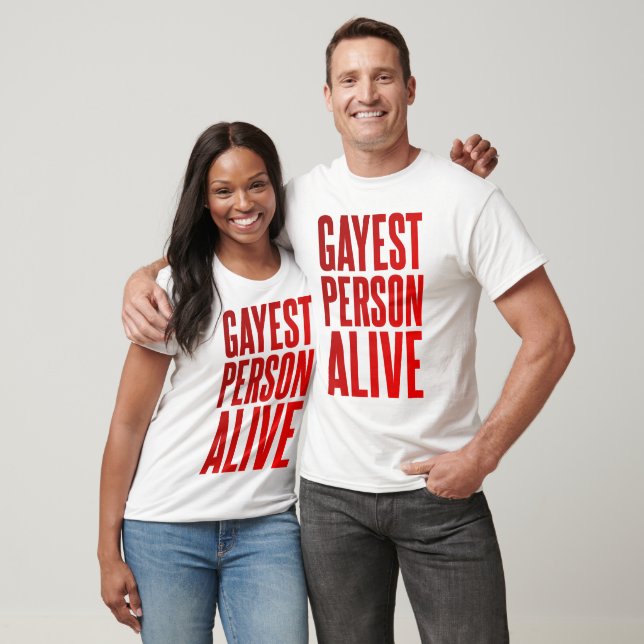 T-shirt Personne gay vivant | Drôle Design gay | LGBT (Unisexe)