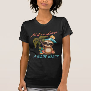 T-shirt personne n'aime la plage ombragée
