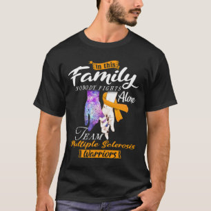 T-shirt Personne ne combat seul Équipe Sclérose en plaques