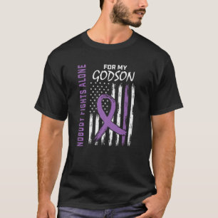 T-shirt Personne ne combat seul Godson Lupus Awareness Amé